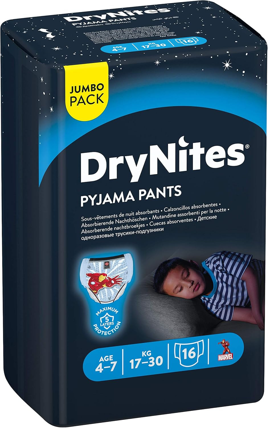 Huggies Jumbo Boy diapers 17-30 kg, 16 pieces