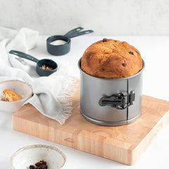 Panettone mold, removable, carbon steel, non-stick, diameter 16 cm, volume 2 liters Baking molds and trays Naty Shop