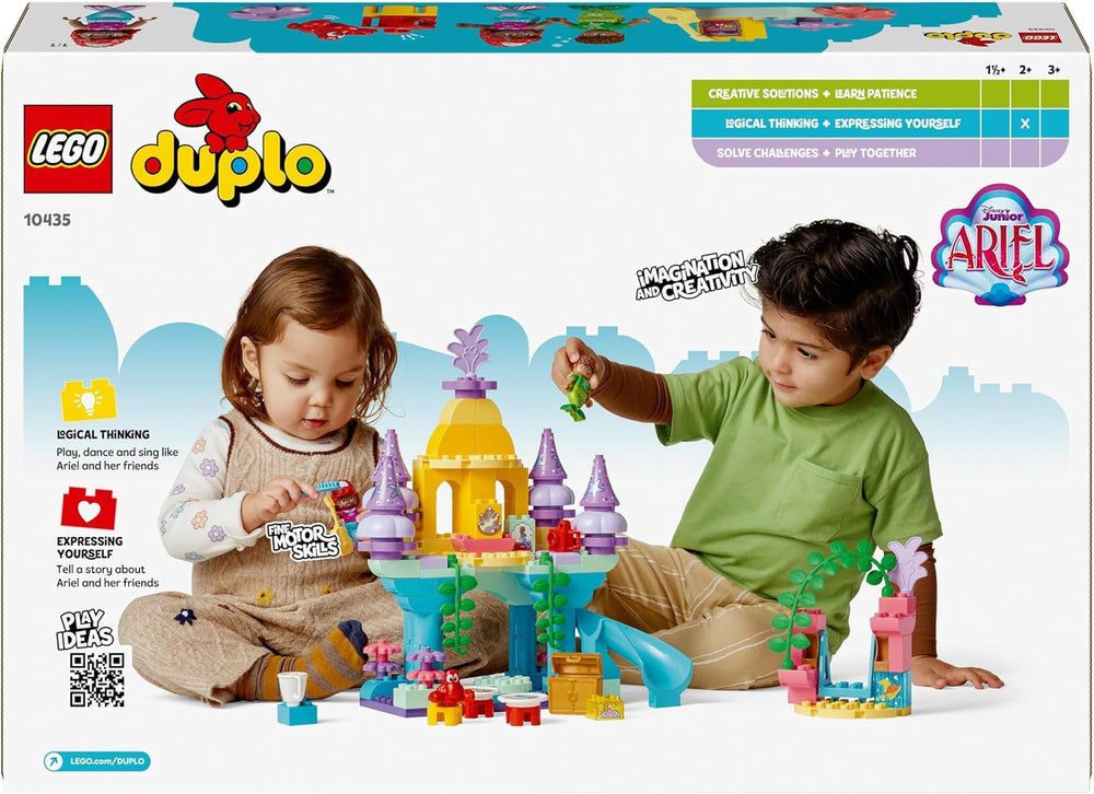 LEGO DUPLO | Disney Ariel's Magical Underwater Palace, educational toy for Ariel the mermaid, underwater castle for children over 2 years old 10435 Building sets Besuche den LEGO-Store