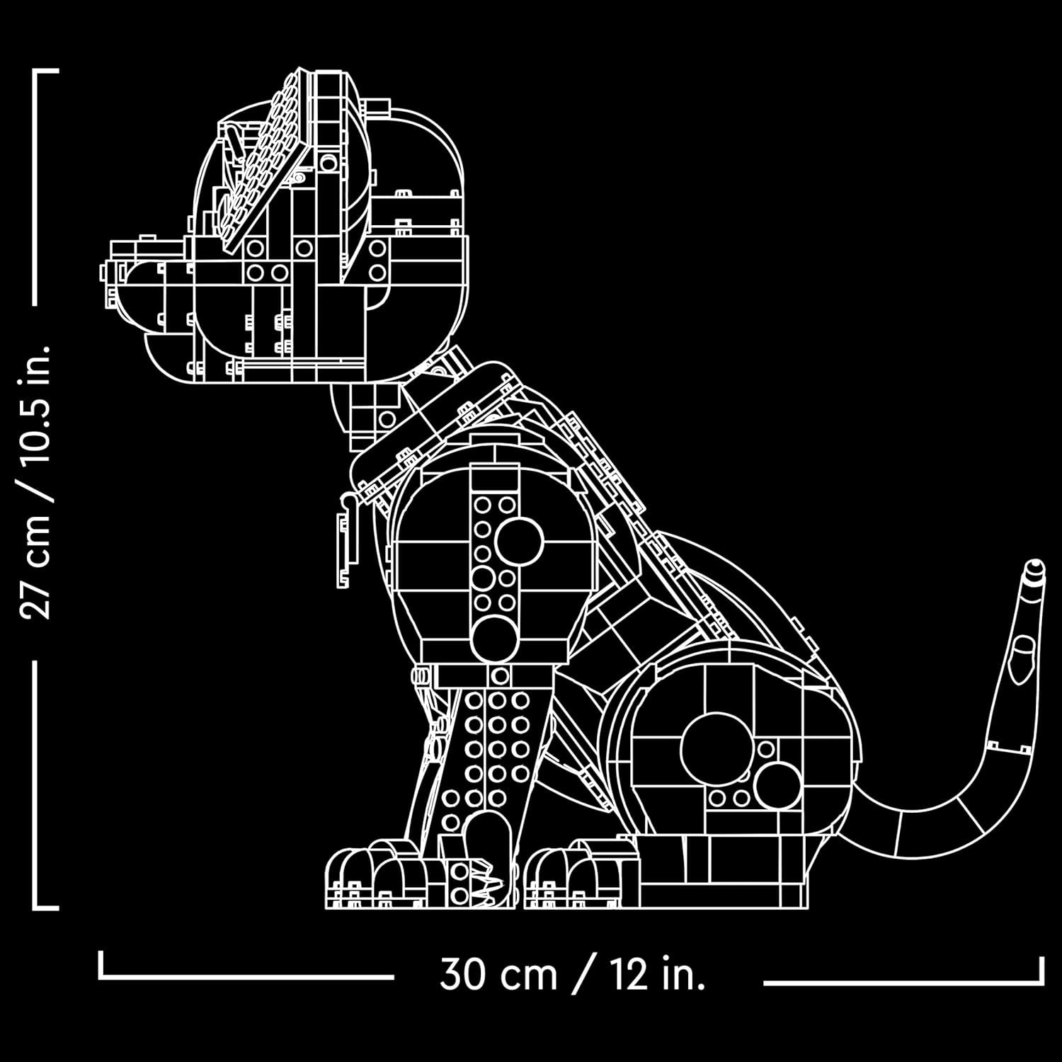 LEGO ǀ Disney Welpe aus 101 Dalmatiner - Individually gestaltbares Bauset für Erwachsene - Verwandelbar in 6 süße Hunde mit drehbarem Kopf und Schwanz - DIY Deko - Giftidee für Fans - 43269