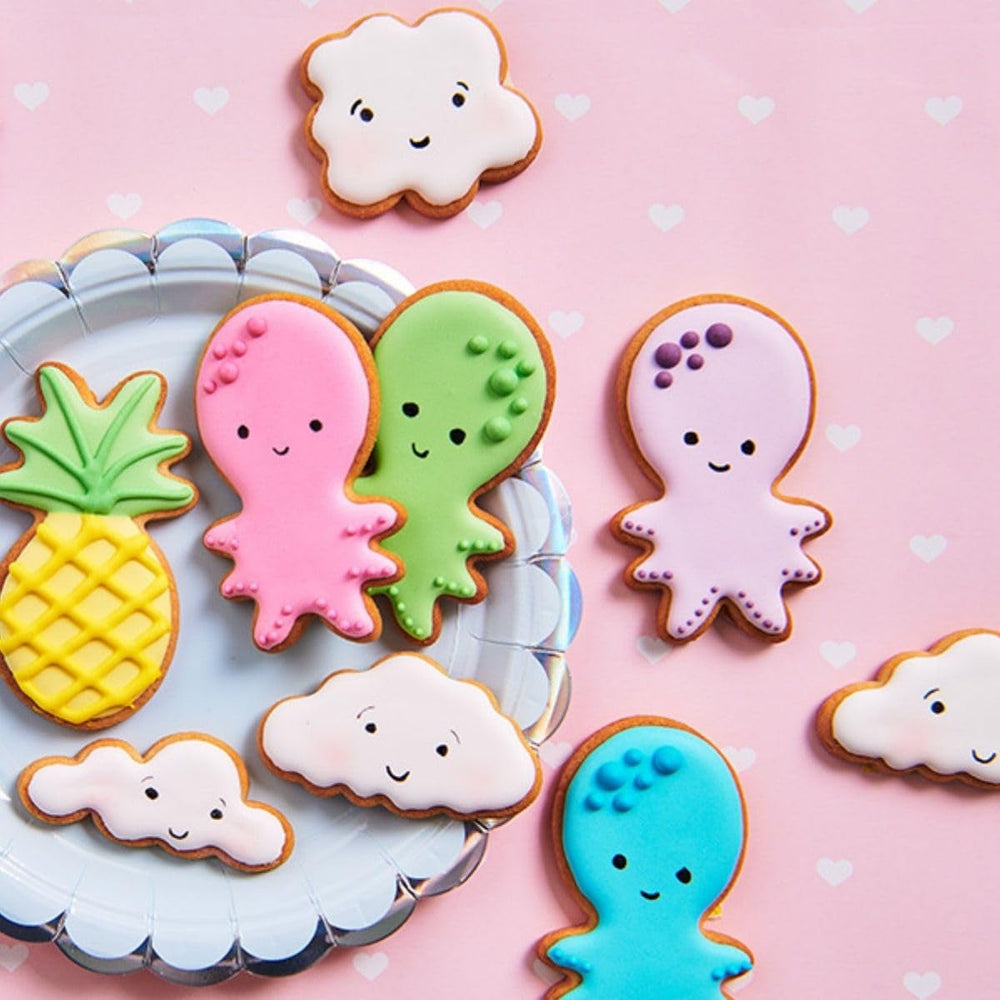 Funcakes Food Pen Gold: Pixuri colorante alimentare, vârf flexibil pentru linii groase și subțiri, pix comestibil pentru fursecuri, prăjituri, fondant și multe altele, ideal pentru personalizare, certificat Halal