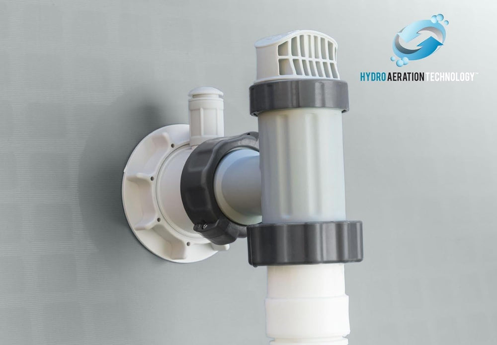 Pompă filtrantă cu nisip Intex 26676 Krystal Clear cu sistem de apă sărată, debit de apă 7900 L/h, debit sistem 6000 L/h, pentru piscine de până la 32200 L, plastic, alb