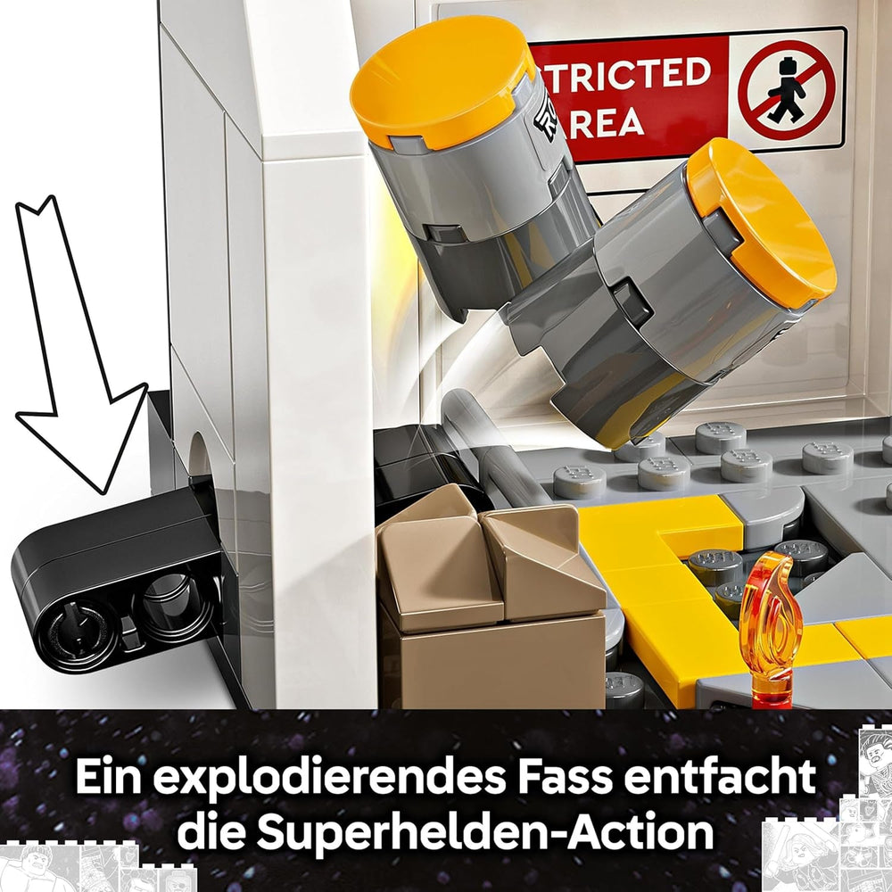 LEGO Marvel Captain America: Civil War Action Duel - Superhero Playset with 8 Minifigures - Toy Airplane Building and Play Set - Gift for Boys and Girls 76314 Building Sets Besuche den LEGO-Store