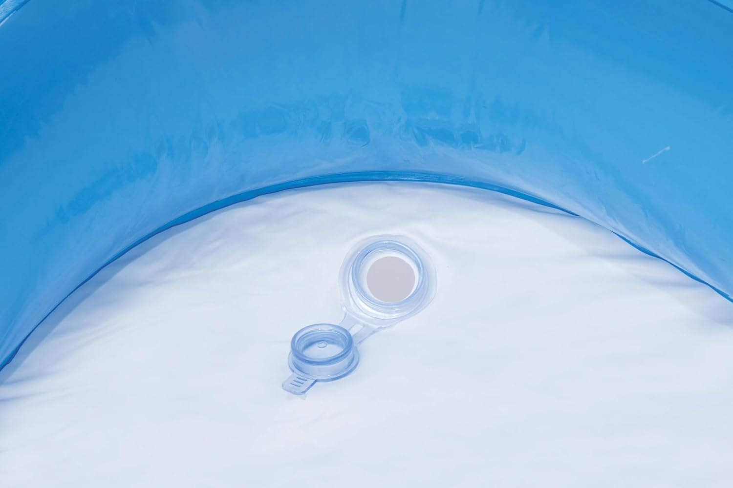 Bestway - Blue Deluxe Rectangular Inflatable Pool, 211 x 132 x 46 cm, Blue/White