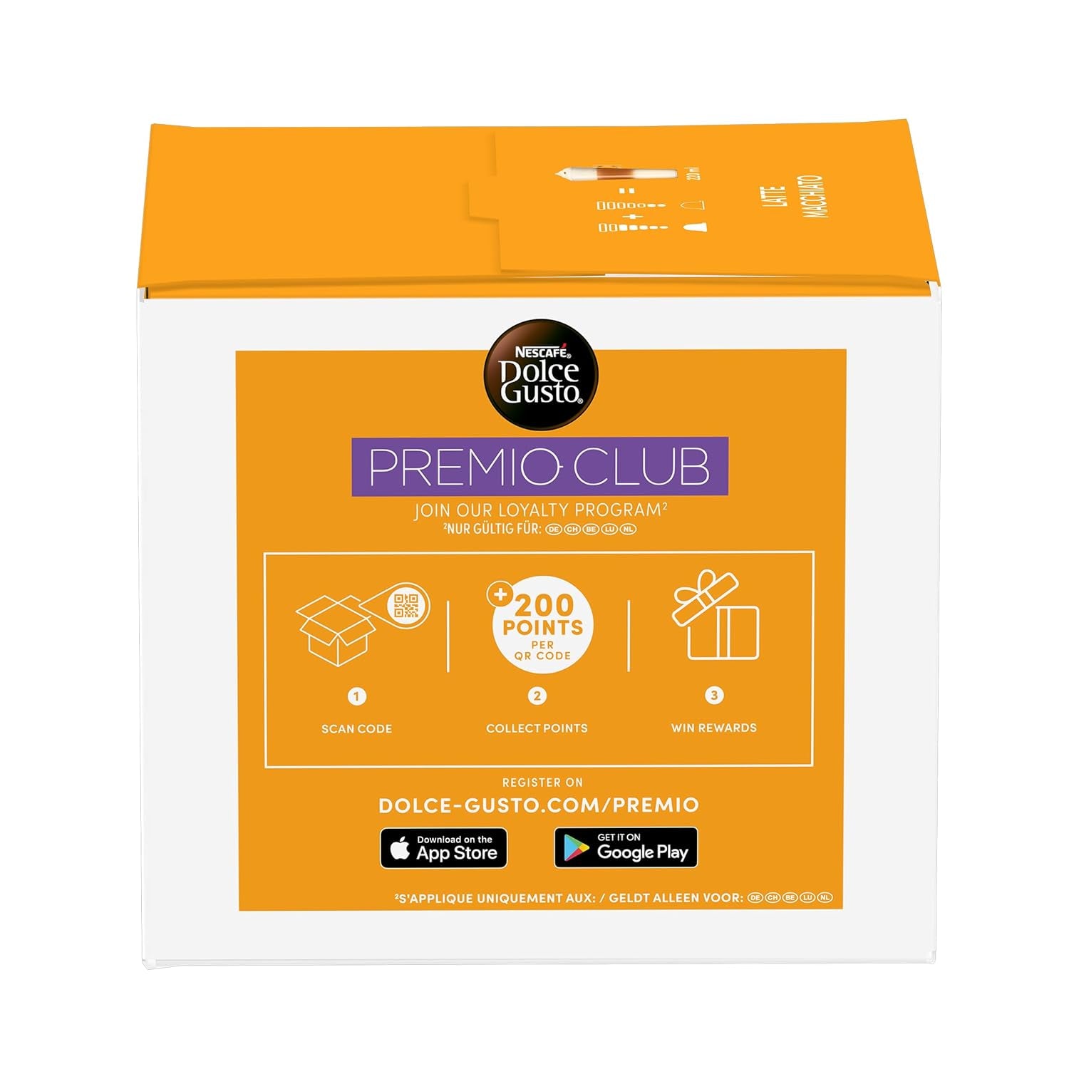 NESCAFÉ DOLCE GUSTO Latte Macchiato Kaffeekapseln 3er Vorratspack (3 x 30 Kapseln)