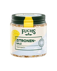 Fuchs Gewürze - Citronensalz | Toppingsalz mit Pyramidenflocken & Zitrone | Crunchy Verfeinerung für Fisch und Gemüse | Lemon salt in Premium-Qualität | 60 g im wiederverschließbaren Gewürzglas