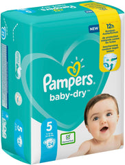 Pampers diapers for babies size 5 (11-16 kg), 24 pieces, up to 12 hours of protection against leaks