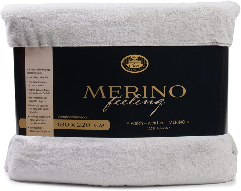 Gözze - Comfortable Blanket, Reversible, High Density 600 G/M², 150 X 200 Cm - Dark Green Beds and Blankets Besuche den GÃ¶zze-Store Silver 180 X 220 Cm