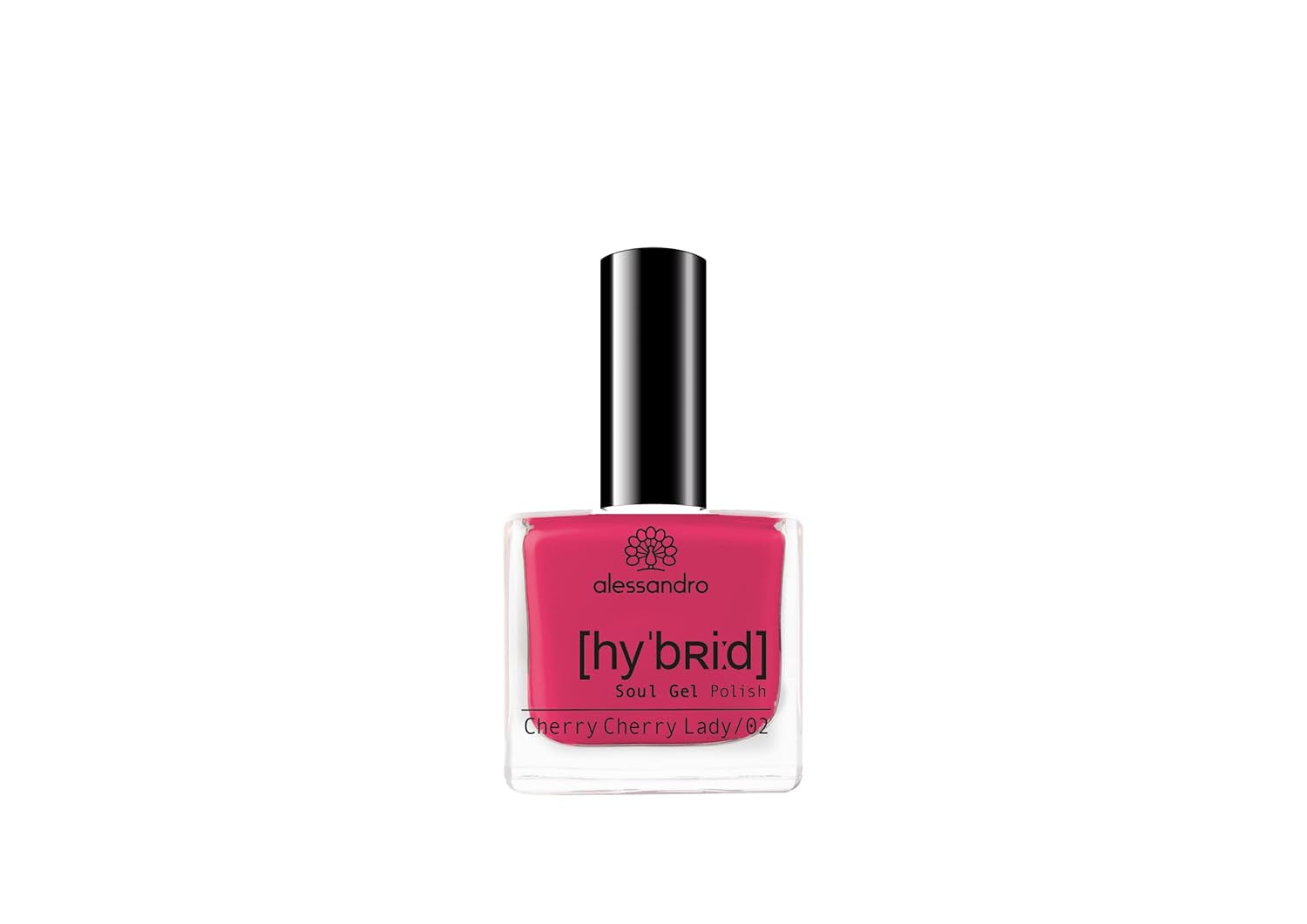 HYBRID nail polish alessandro Pink Melon - vibrant shade of pink with fine glitter particles - Perfect nails in just 3 steps, without LED - lasts up to 10 days! 8 ml