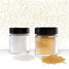 Günthart glitter, powder, gold and silver, set 2 x 7 grams Naty Shop