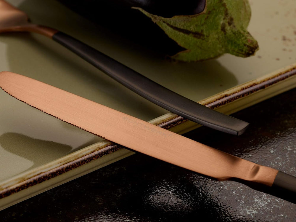 Cutlery set Echtwerk Positano Due-Bronze, Black Edition, 20 pieces, 4 people Kitchen Naty Shop