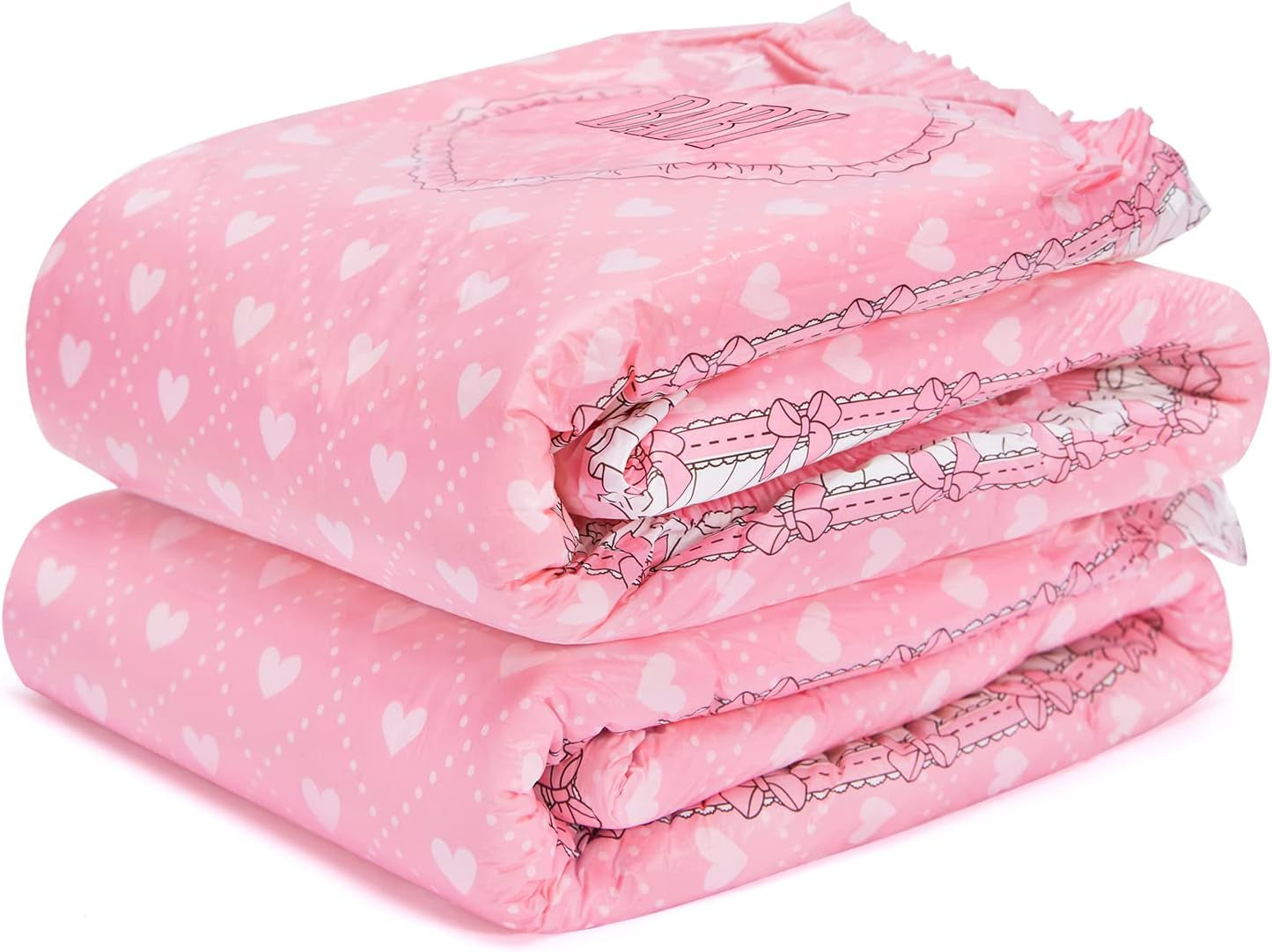 Adult Printed Diapers 5500-5800ml 2 Pack - Blushing Baby (M)