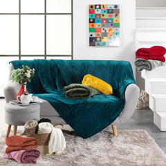 Douceur D'Intérieur, Flannel Blanket, 125 X 150 Cm, Pink, Flannel Duvets and quilts Naty Shop