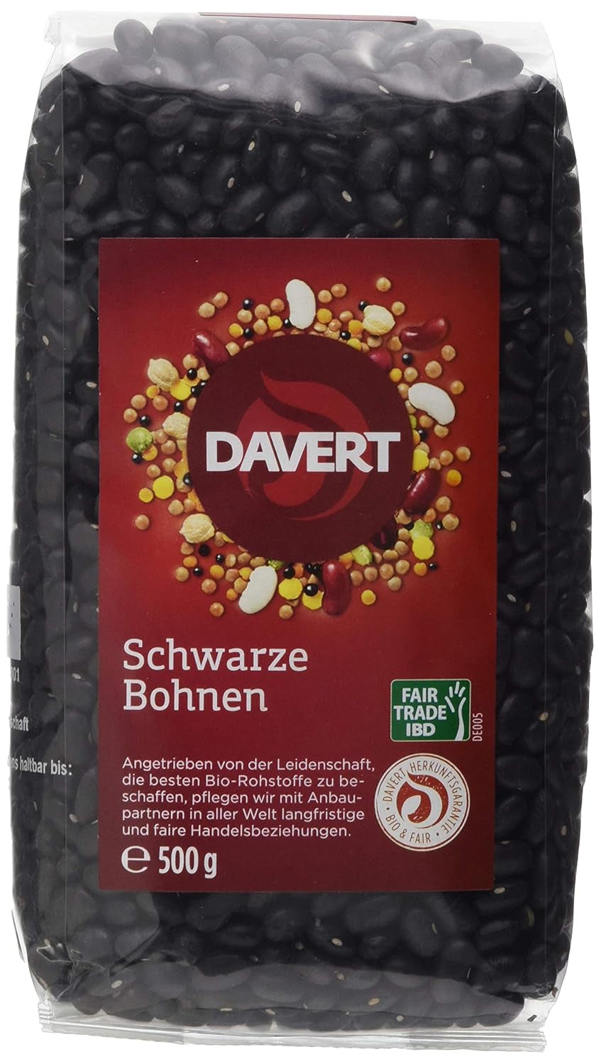 Davert black beans (1 x 500g)