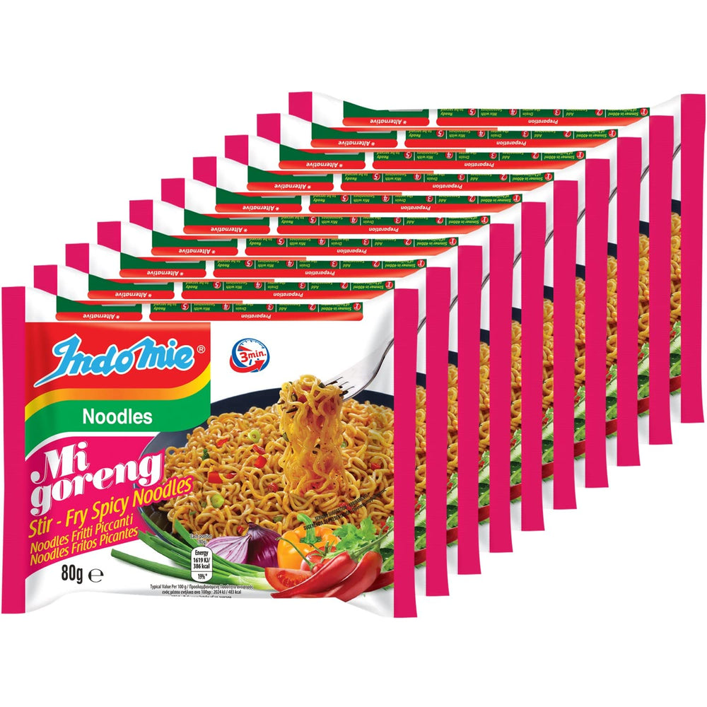 INDOMIE - Instant Mi Goreng Noodles - Multipack (40 x 80g)