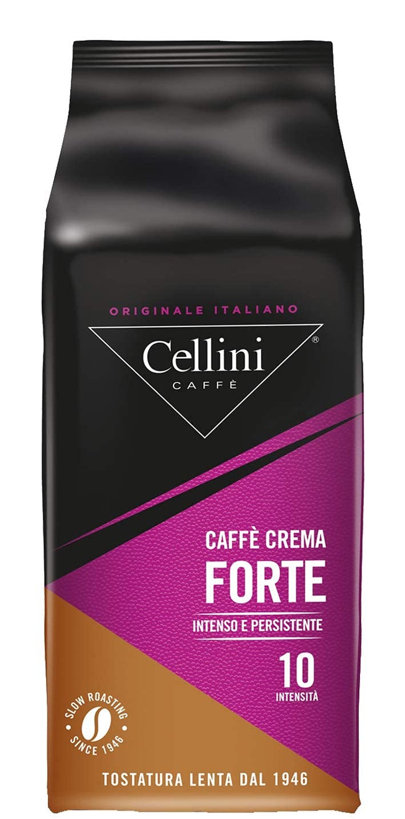 Cellini Caffè Crema Forte boabe întregi, 1000 G, 1 Kg Cafea Naty Shop
