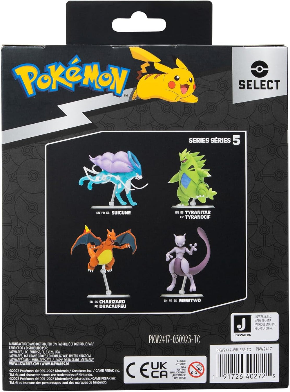 Pokémon Pkw2417-15Cm Select Figure - Mewtu Official Movable Figure Action Figures Naty Shop