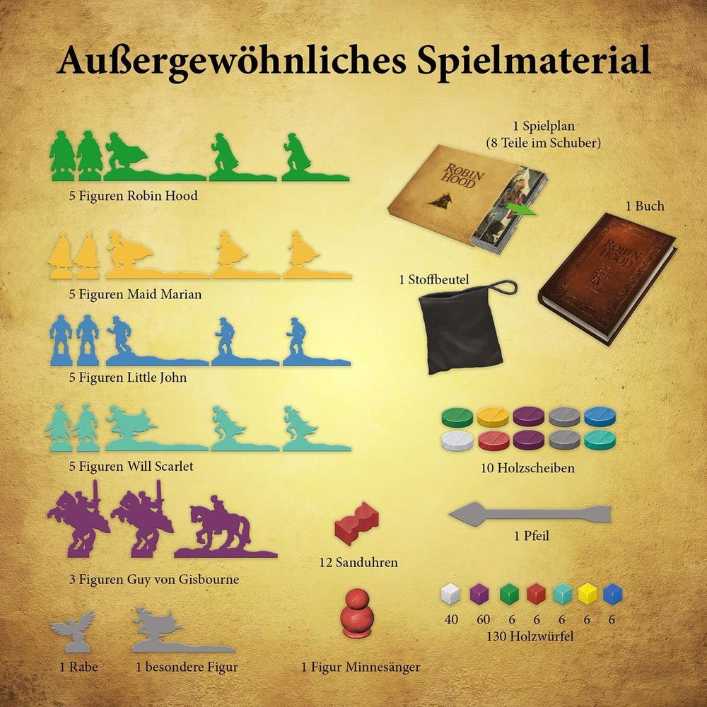 KOSMOS 680565 The Adventures of Robin Hood, Nominated for Game of the Year 2021, Cooperative Adventure Game for the Whole Family, Board Game for 2-4 Players Ages 10+