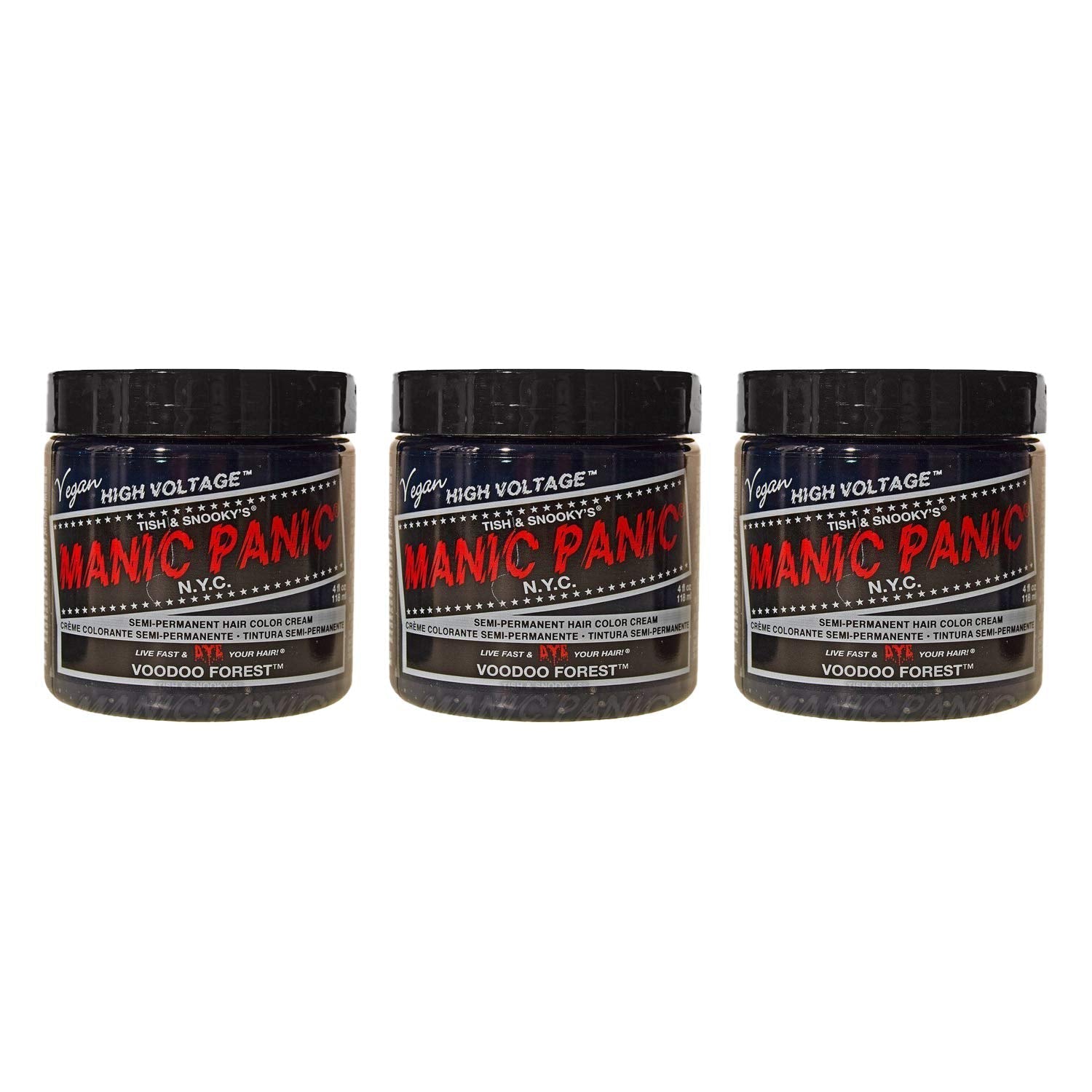 Manic Panic Electric Lizard Classic Cream, vegan, fără cruzime, vopsea de păr verde semipermanentă 118ml