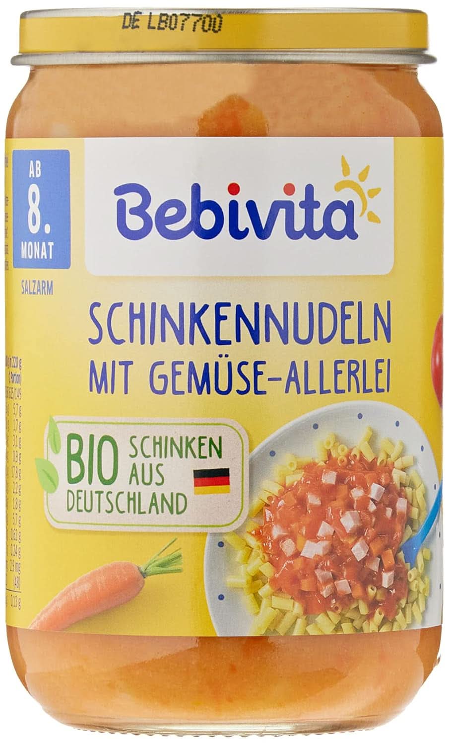Meniuri De la 8 luni Spaghetti Bolognese, pachet de 6 (6 X 220 grame), mediu Mama si Copilul Naty Shop