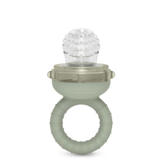 Ronțăitorul Suavinex pentru bebeluși, protecție anti-sufocare, calitate alimentară, silicon, cu capac, ușor de curățat, potrivit pentru mașina de spălat vase și congelator, calmează gingiile, de la 6 luni, verde