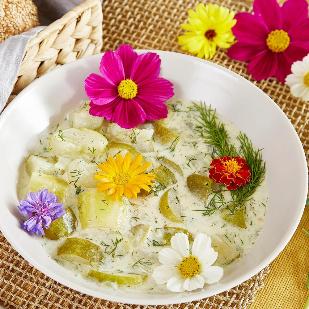 Cosmos Seeds (Mottled): Premium Cosmos Seeds for 100 Flowering Cosmos Plants – Edible Flower Seeds – Colorful Flower Seeds – Wildflower Seeds from OwnGrown