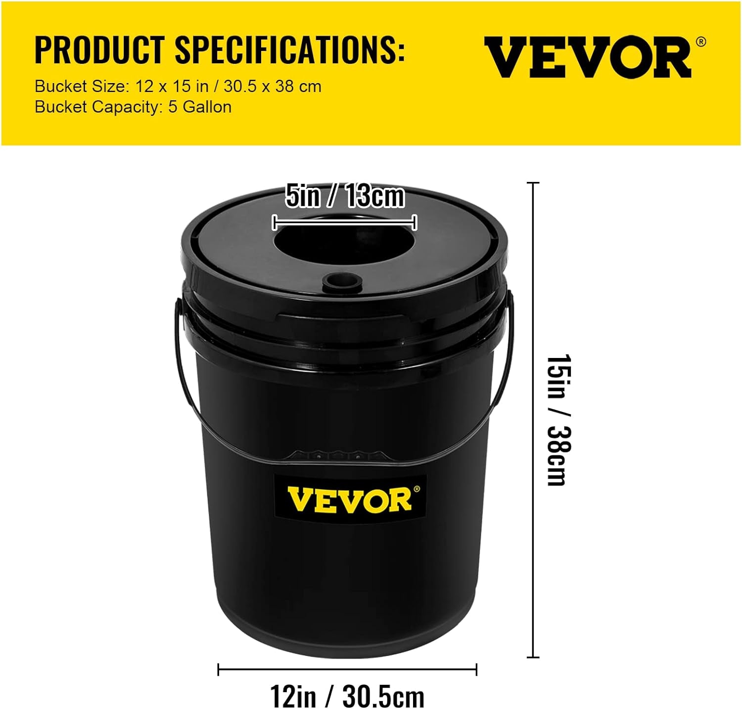 VEVOR DWC Hydroponic Grow System, Hydroponic Grow Systems, Deep Water Cultivation 4 20 Liter Buckets, DWC System with Air Pump, Air Stones and Water Level Indicator for Leafy Vegetables