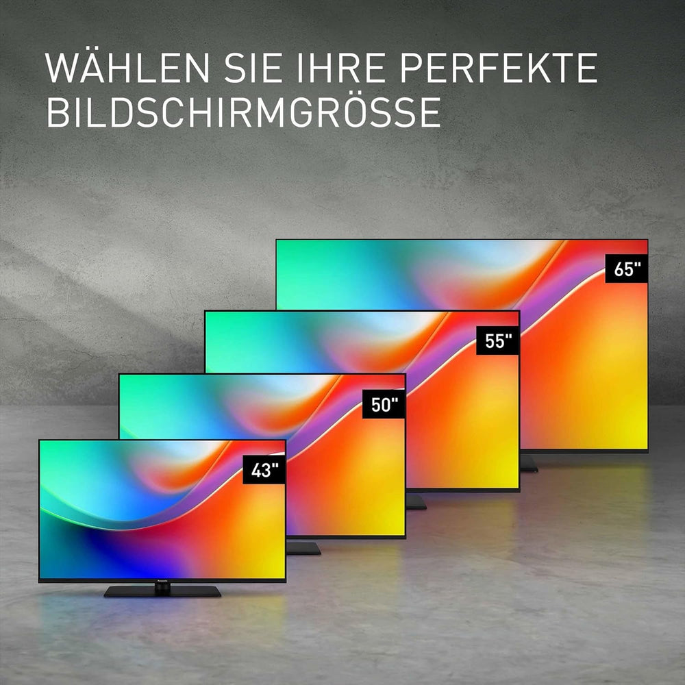 Televizor Panasonic Premium TV-50W85BEZ, seria W85B, 50 inch, televizor inteligent QLED 4K Ultra HD, 2025, 120 Hz, Fire TV, Dolby Vision și Atmos, mod Joc Extrem, Alexa, asistență Apple, Bluetooth, negru