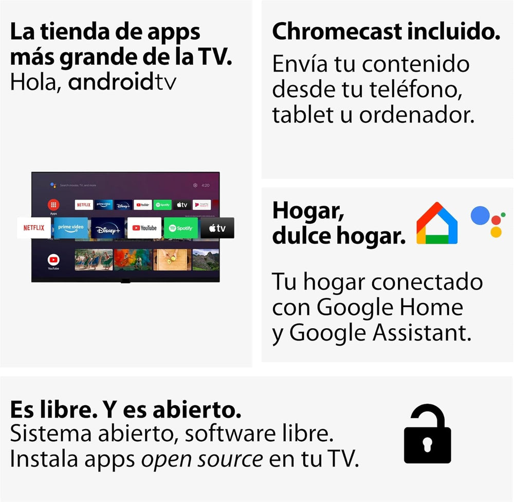 Haier Direct LED Full HD H32K702FG - Smart TV de 32", HDR, Dolby Audio, Android 11, Smart TV, Google Assistant, Bluetooth 5.1, DBX TV, HDMI 2.1 x 3, 2024