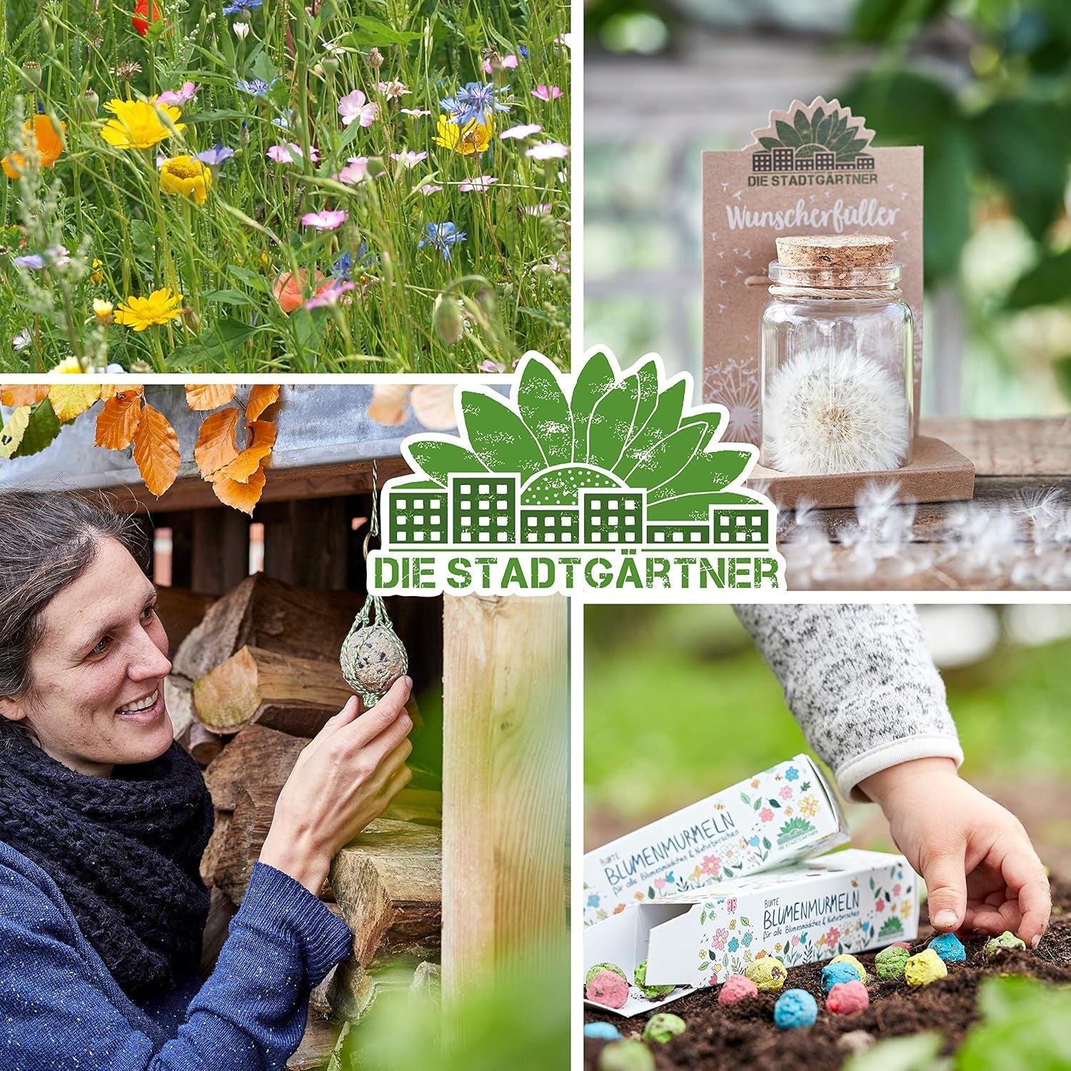 Die Stadtgärtner – 3X Wunscherfüller I Echte Pusteblume Im Glas I Ewig Haltbar I Perfekte Geschenkidee Für Jeden Anlass I Geschenke Für Frauen & Freundin