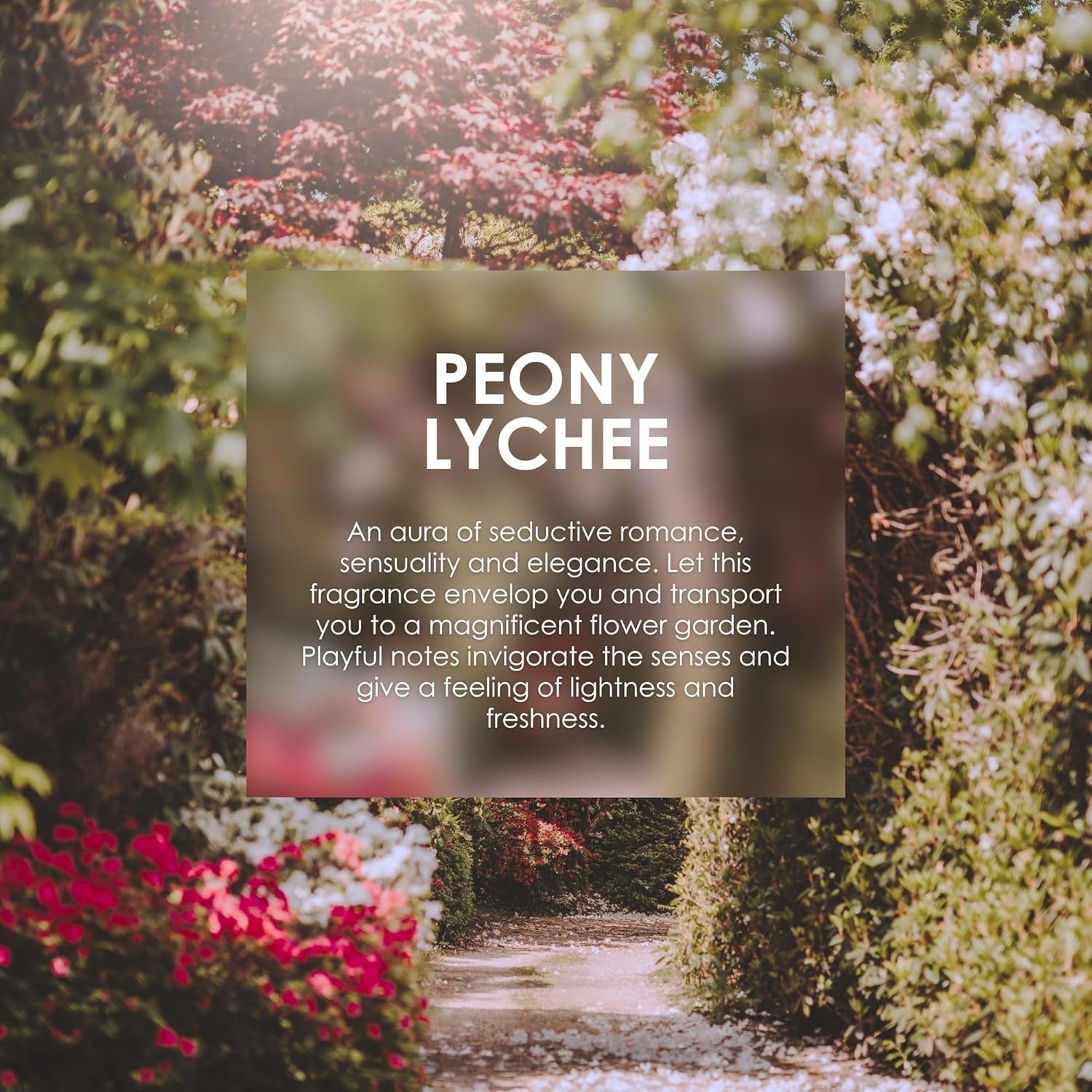 Jean & Len Scent Experience Peony & Lychee, Apă de toaletă cu aromă de bujor și lici, Mini parfum practic, Ideal pentru călătorii, Sticlă de înaltă calitate, 10 ml