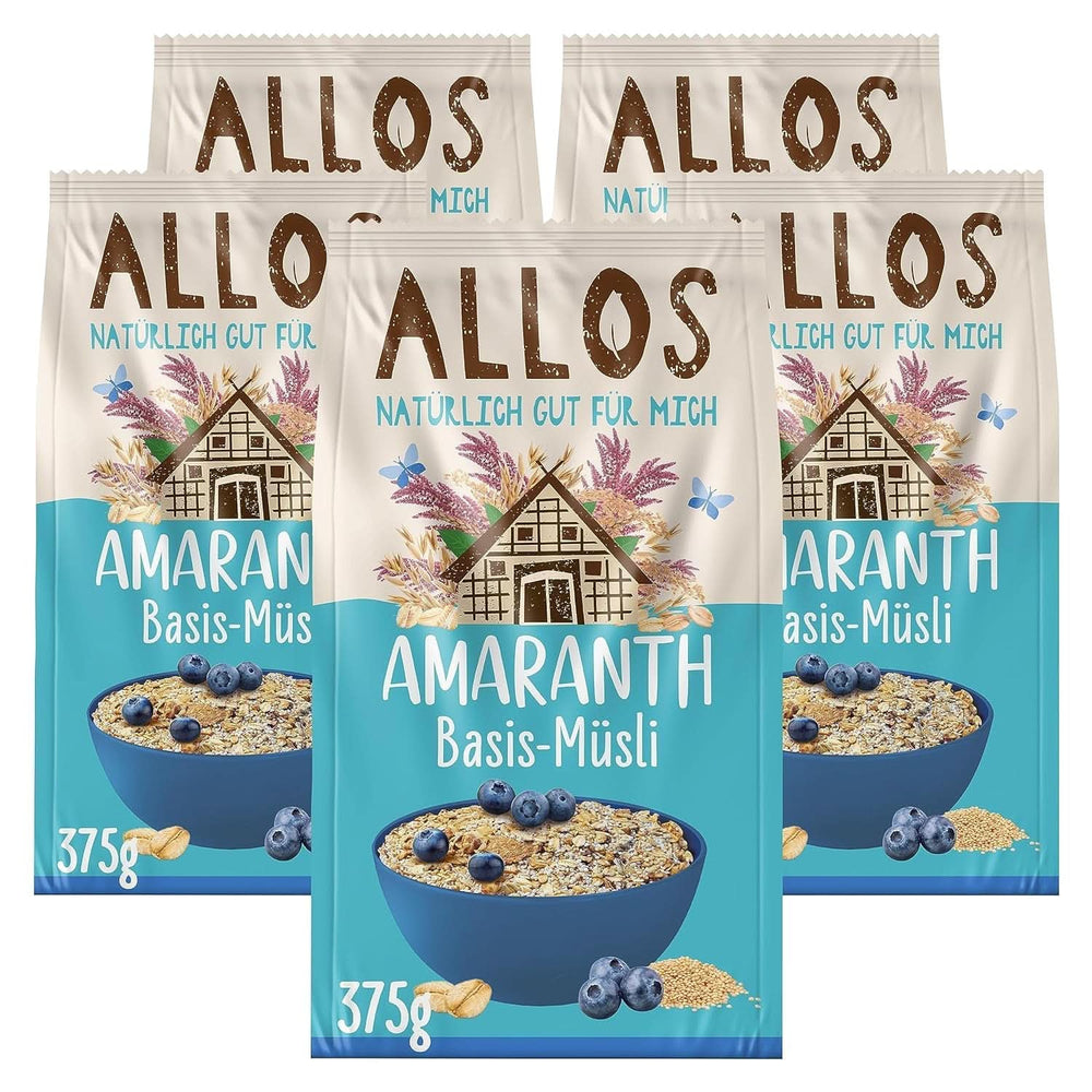 Allos, unsweetened berry muesli, package 5 x 500 grams Cereals Naty Shop Muesli based on amaranth
