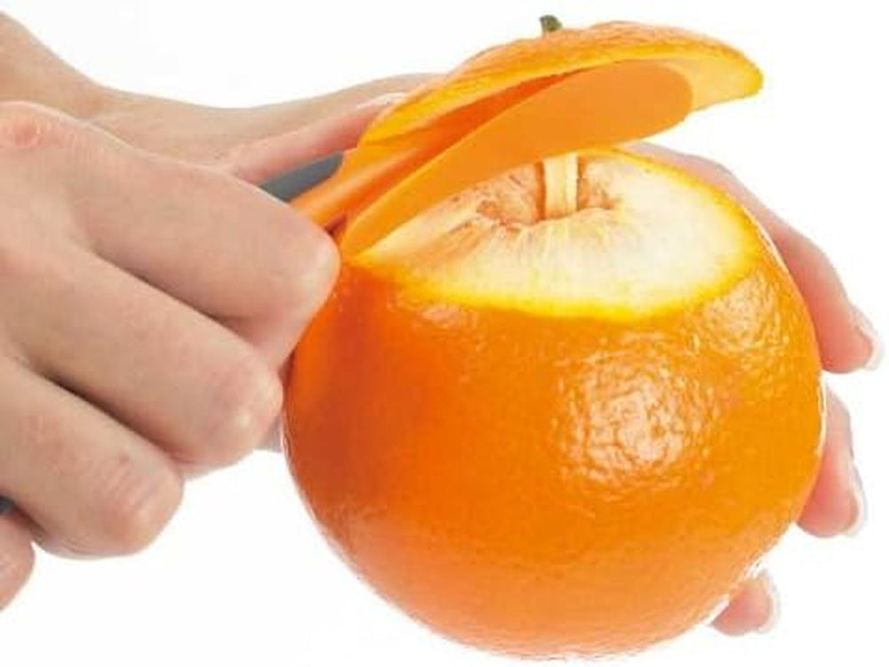 Lurch 10047 Orange Peeler with Nylon Blade for Easy Cleaning Peeler Naty Shop