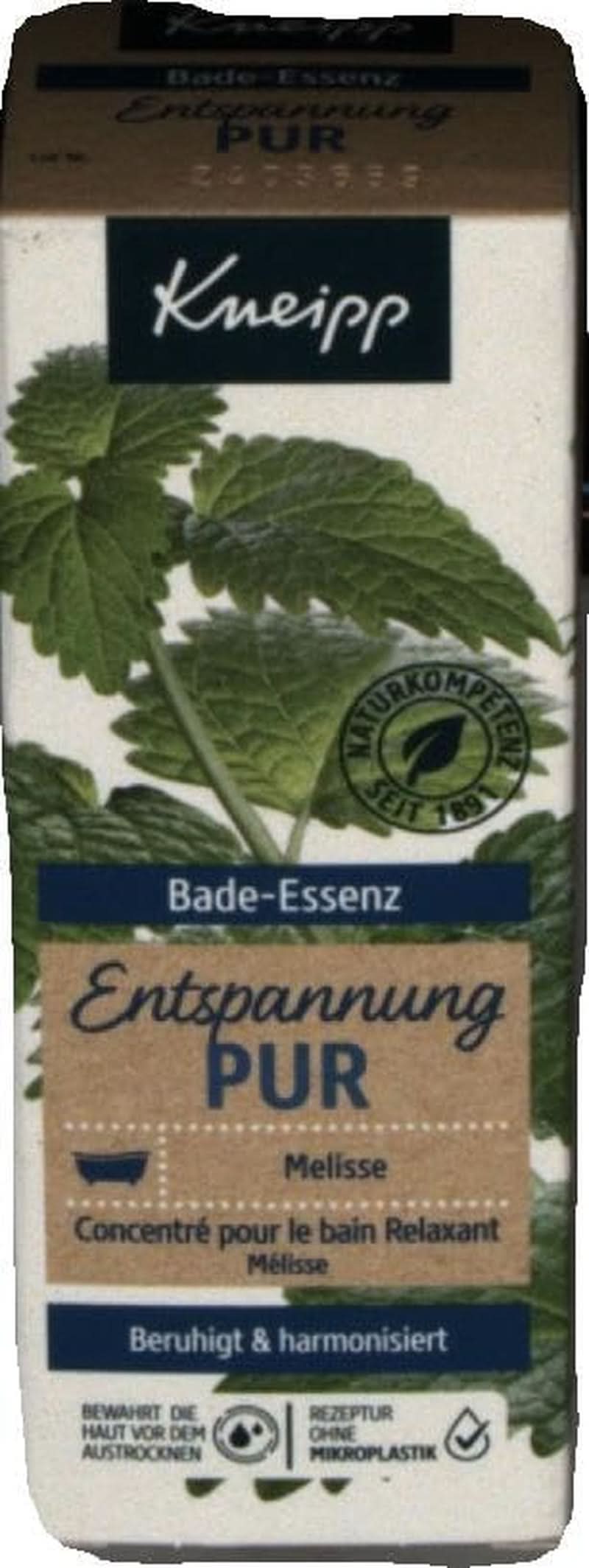 Kneipp Bade, bath oil with natural Indian melissa essential oil and lemon balm extract, 100 ml Naty Shop