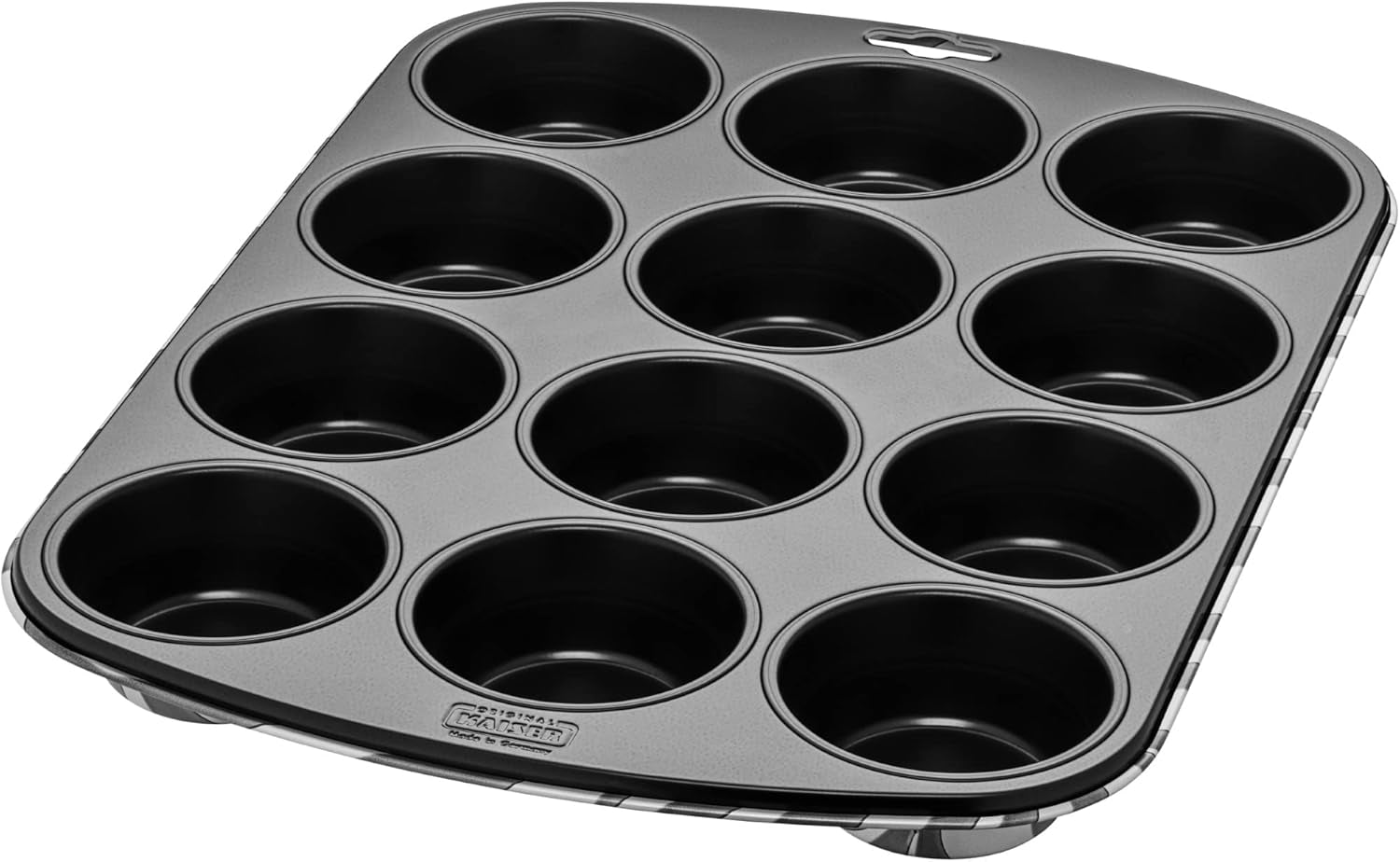 Original Kaiser Classic plus Muffinform Für 12 Muffins, Muffinform Blech 38X27 Cm, Antihaftbeschichte, Standardgröße, Cupcake Formen, Muffin Backform, Rot Molds and baking trays Naty Shop Zebra