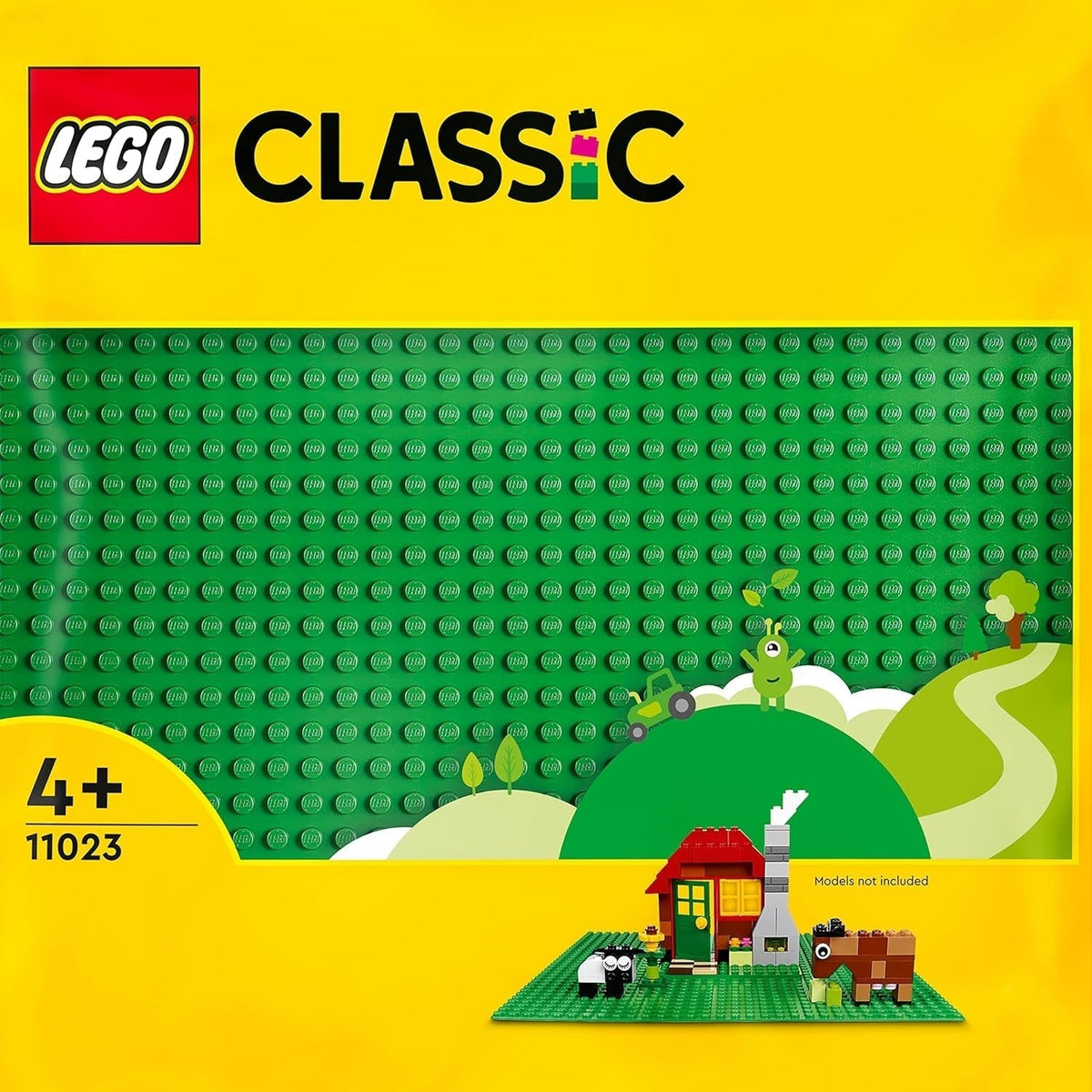 LEGO 11023 Green classic building plate, square base plate with 32X32 recesses as a base for building and other LEGO sets Building sets Besuche den LEGO-Store Single