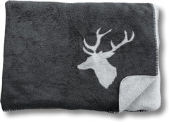 David Fussenegger 41179740 Sylt cotton deer blanket, 140 X 200 Cm Beds and Duvets David Fussenegger Gray 150 X 200 Cm