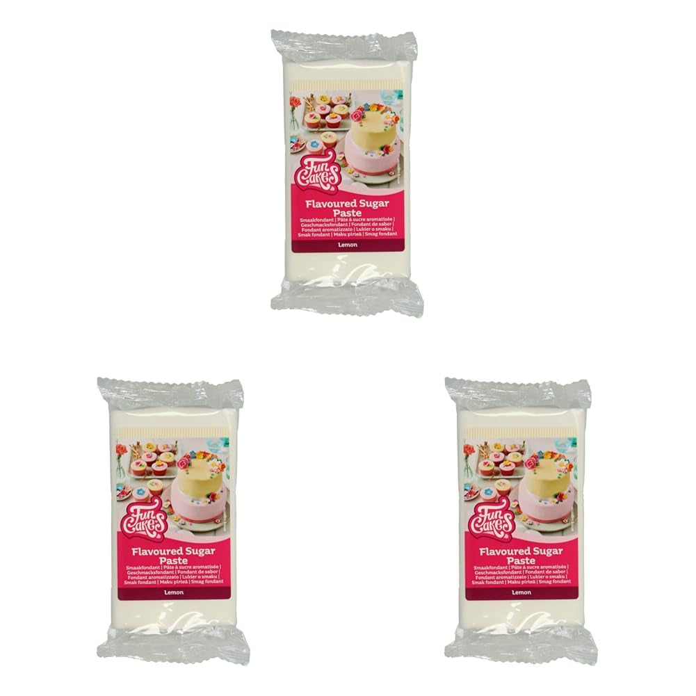 Fondant Funcakes cu aromă de bezea: Ușor de utilizat, fin, flexibil, moale și maleabil, perfect pentru decorarea torturilor, kosher și fără gluten. 1 kg