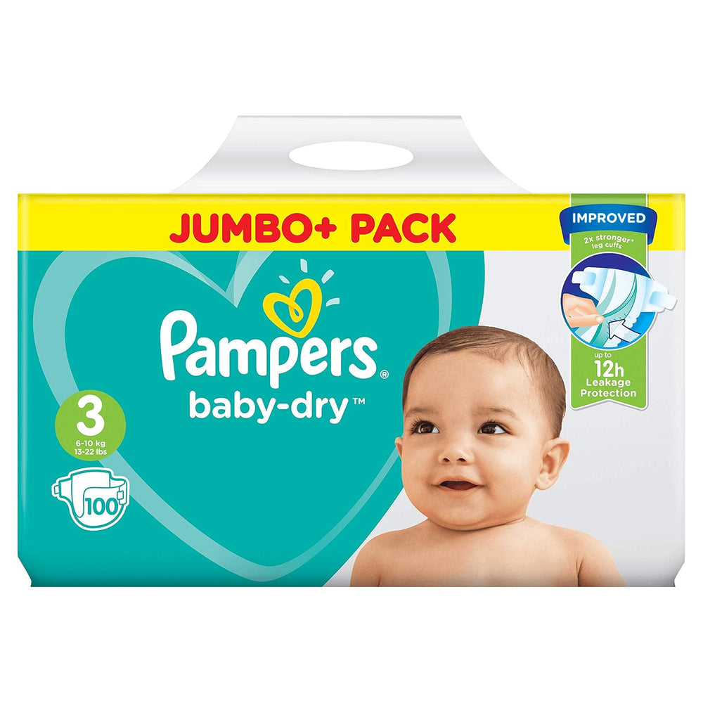 Pampers diapers (Old Version), Size 3 (6-10 kg), 100 pieces,