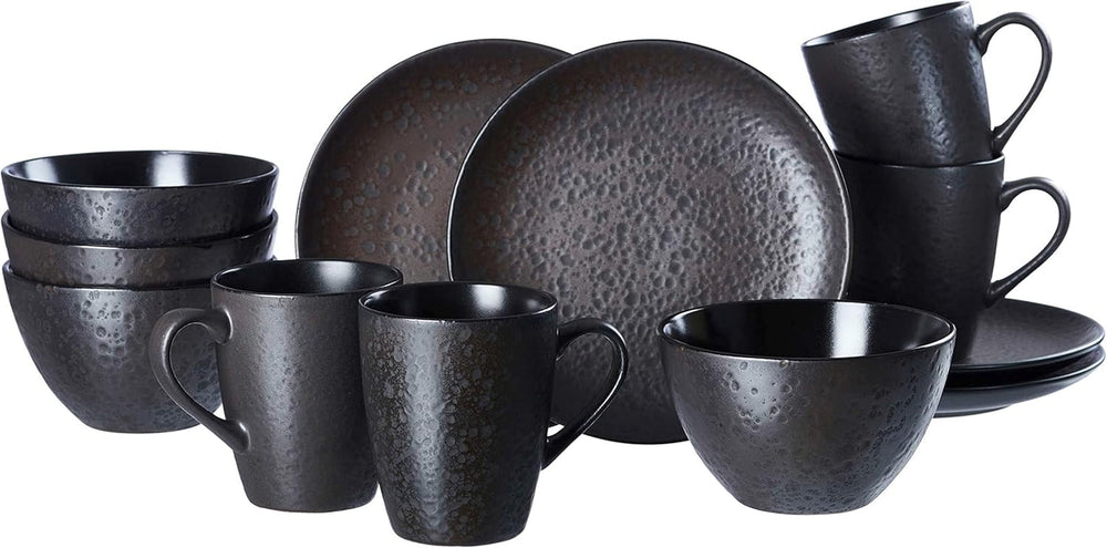 Ritzenhoff & Breker serviciu de masă Kitwe, 8-piese Seturi vesela masa Naty Shop Negru Serviciu mic dejun