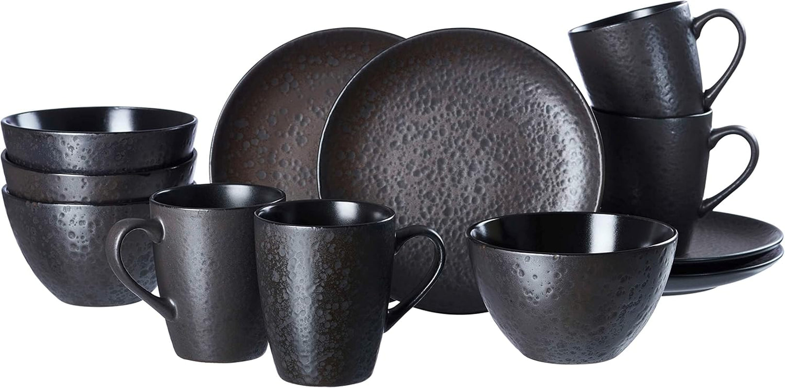 Serviciu de mic dejun Ritzenhoff & Breker Kitwe, 12 piese, negru