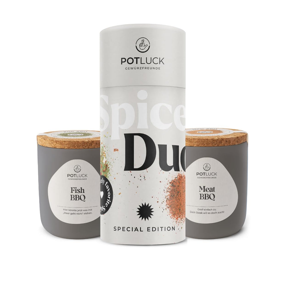 Potluck | Feta Gewürz | Gewürzmischung im Keramiktopf | 50g | Mit natürliche Inhaltsstoffen