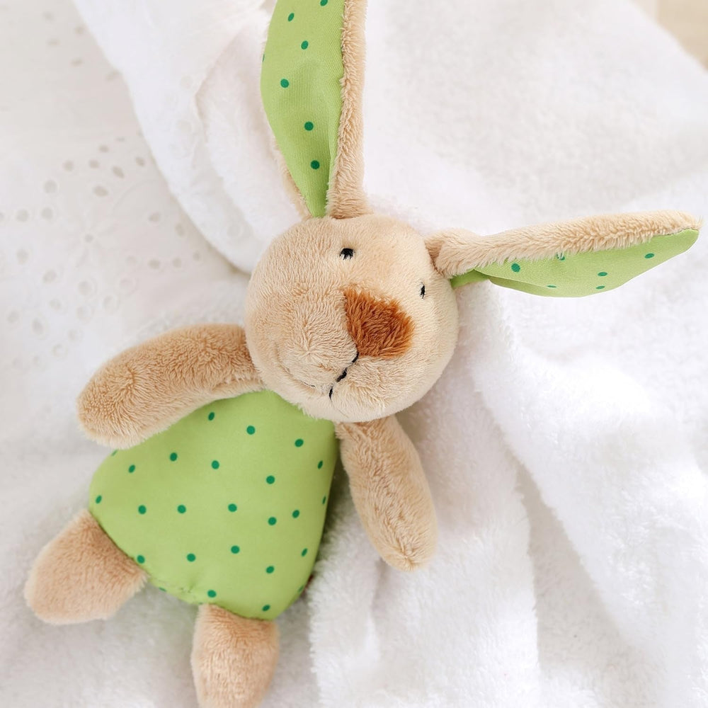 Sigikid 41169 Rattle rabbit Red Stars fete și băieți jucărie pentru copii recomandată de la naștere verde Jucarii Bebe Naty Shop