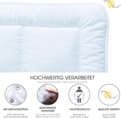 Aqua-Textil Soft Touch Set for children Duvet 100 X 135 Cm 250G and 350G with pillow 40 X 60 Cm 150G Duvet 4 seasons Climate control Oeko-Tex Duvets and quilts Naty Shop