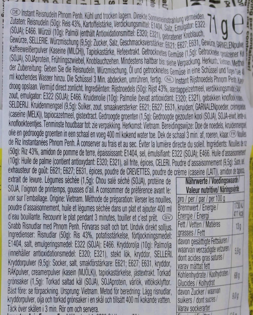 ACECOOK - OR Nam Vang Instant Rice Noodles - Multipack (24 x 71g)