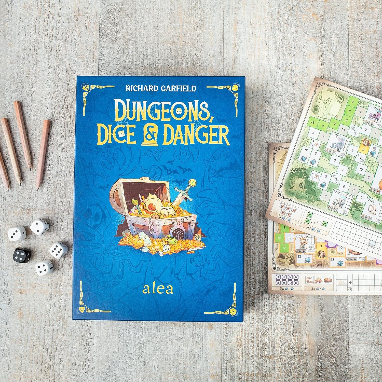 Ravensburger 27270 - Dungeons, Dice and Danger, Alea Strategy Game, Dice Game for Adults, Rolling and Writing Game for Ages 12 and Up