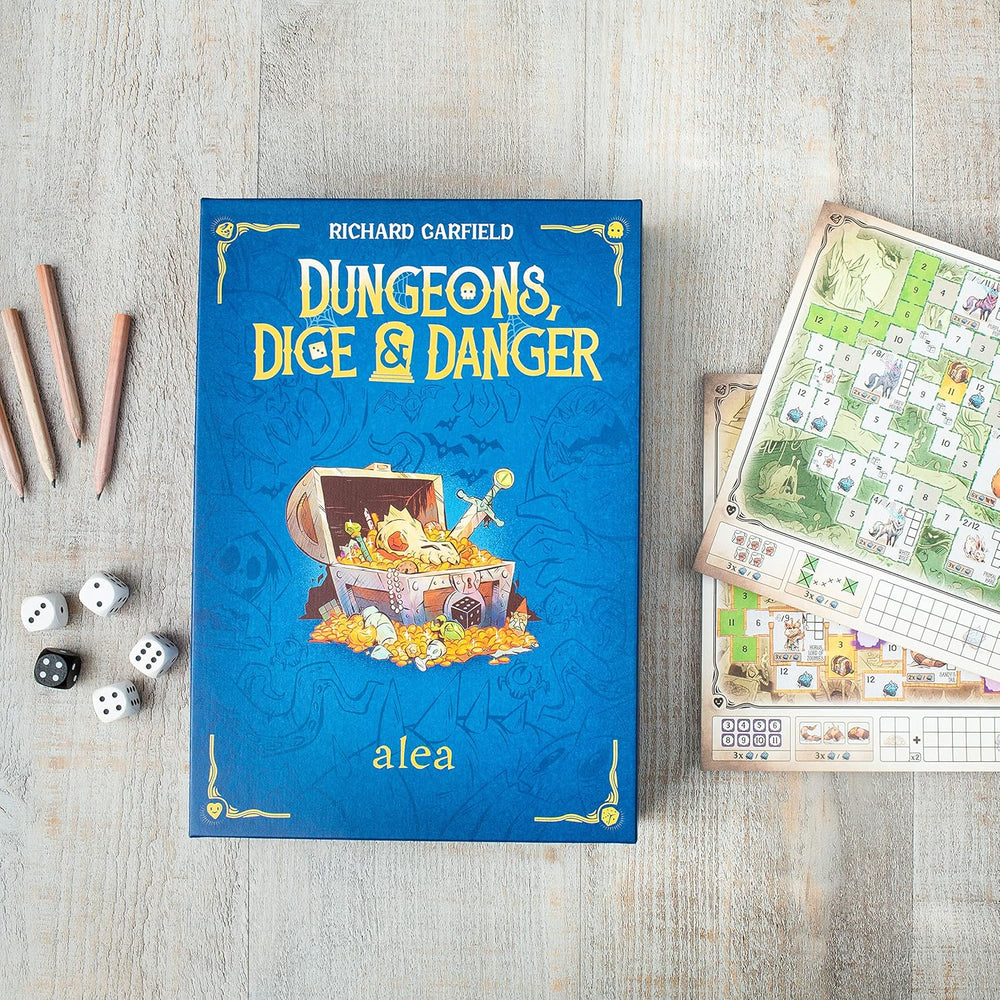 Ravensburger 27270 - Dungeons, Dice and Danger, Alea Strategy Game, Dice Game for Adults, Rolling and Writing Game for Ages 12 and Up