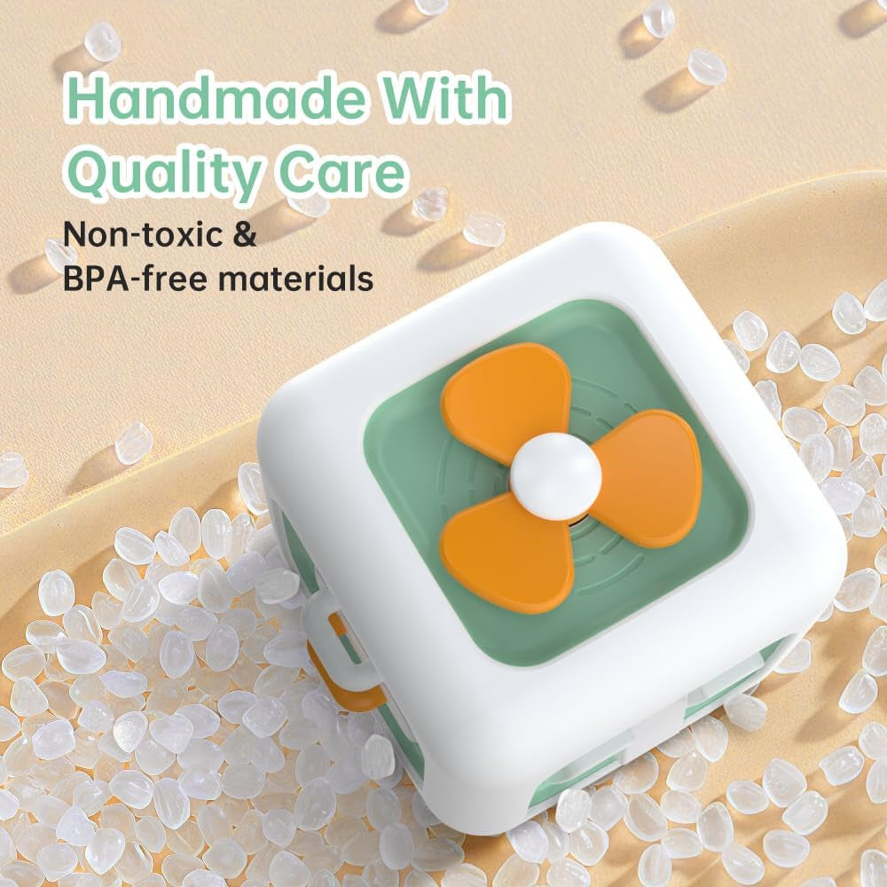 Jucărie senzorială pentru copii mici de 1-3 ani | Jucărie Montessori pentru copii de la 1 an în sus | Jucărie de călătorie pentru bebeluși de 12-18 luni | Cub de activități, cadou de ziua de naștere sau de Crăciun pentru copiii de 1 an