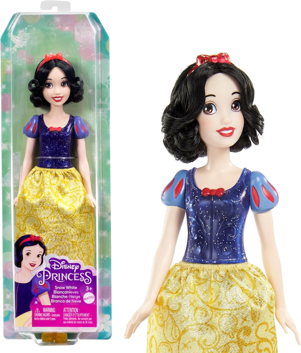 Mattel Disney Princess Toy Snow White Movable Doll with Sparkling Clothes and Accessories Disney Movie Inspired Gift for Kids HLW08 Naty Shop Dolls Hair Band