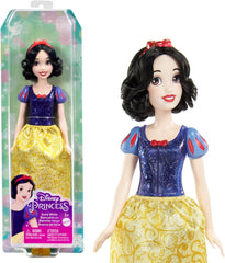 Mattel Disney Princess Toy Snow White Movable Doll with Sparkling Clothes and Accessories Disney Movie Inspired Gift for Kids HLW08 Naty Shop Dolls Hair Band